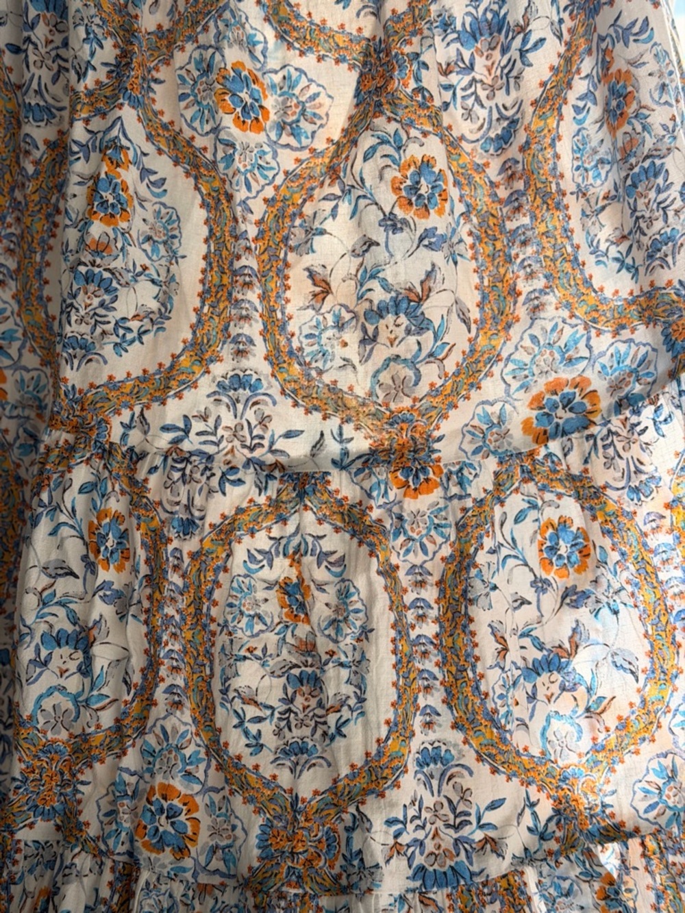 DRA Los Angeles 2 Piece Set with Blue & Orange Floral Print - Picture 5 of 8